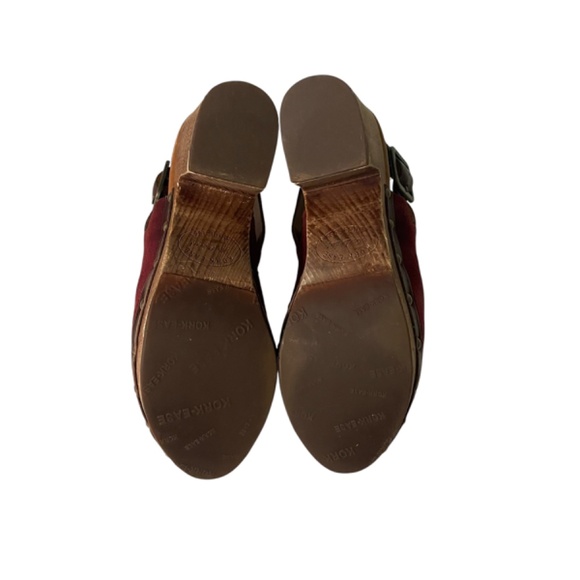 Kork-Ease Rosalind Suede Buckle Chunky Platform Heel Clog Size 6 - Picture 7 of 10